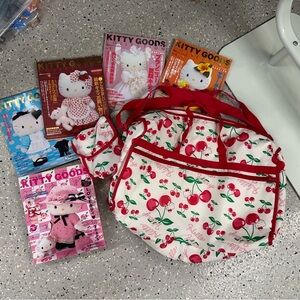 Hello Kitty Goods collection 5 magazines plus Hello Kitty bag